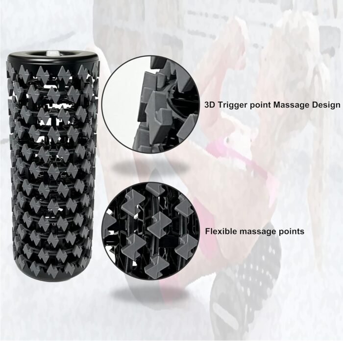 Collapsible Foam Roller for Exercise and Recovery (13 Inches), Easily Portable at 5.5 inches (Gray) - Image 7