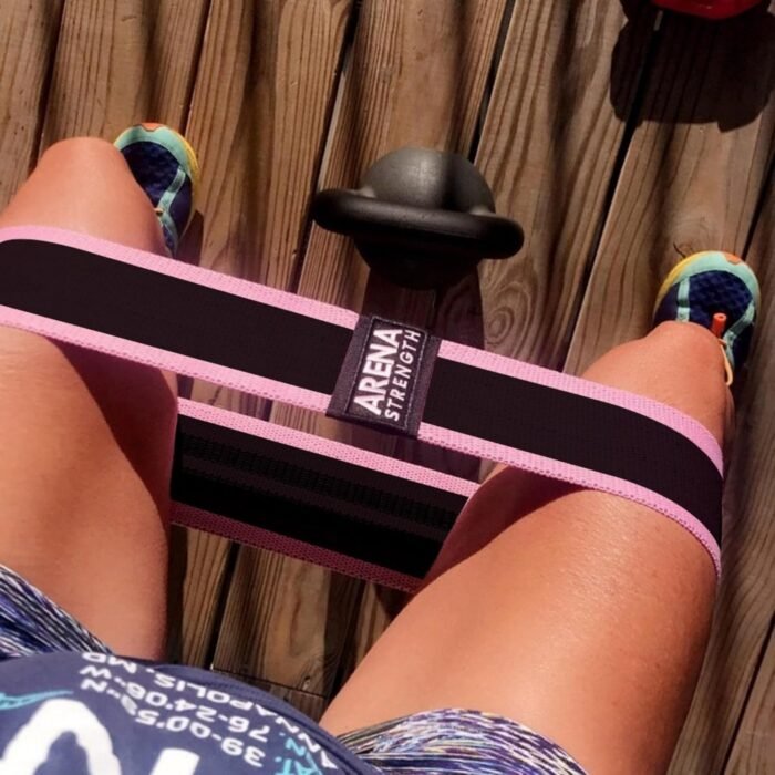 Arena Strength Fabric Booty Bands: Fabric Resistance Bands for Legs and Butt: 3 Pack Set. Perfect Workout Hip Band Resistance. Workout Program and Carry Case Included - Image 7