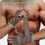 Mens Workout Gloves for Weight Lifting - Exercise Gloves for Men Women With Wrist Wrap Support, Palm Protection and Grips - Sport Daily Use - Image 8