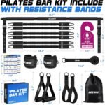 Pilates Bar Kit with Resistance Bands for Working Out, 210lbs Heavy Resistance Bands with Handles, Pilates Equipment with Resistance Band Bar for Men Women, Home Gym Full Body Workout Equipment - Image 8