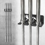 Kipika Versatile Wall Mounted Barbell Holder with Hooks Storage Rack for Barbell Bars Holds Under 33mm Bar Size and Fitness Accessories Space-Efficient Gym Organization for Home & Commercial Use - Image 6