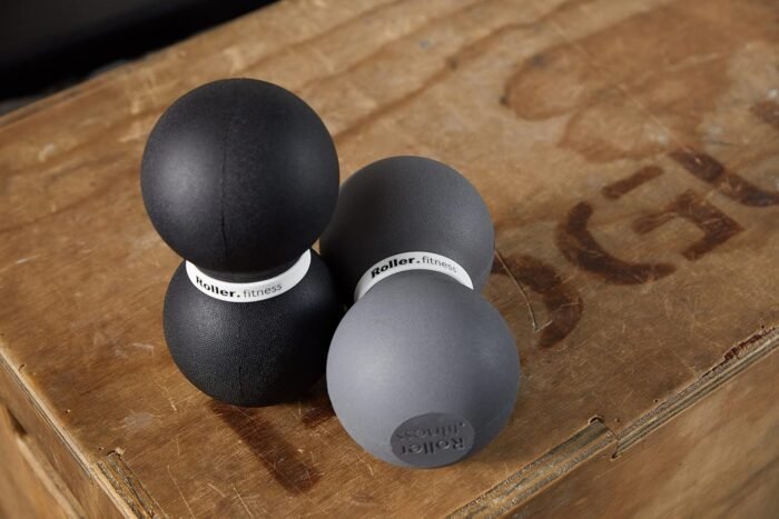 Fitness Infinity Roller, Peanut Foam Massage Ball, Large 8-Inch Double Exercise Roller (Gray - Standard) - Image 8