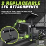 Weight Bench, Workout Bench for Home Gym with 1200 LBS Capacity, Adjustable Weight Bench with Heavy Duty Leg Extension and Preacher Pad, Gym Bench Incline Flat Decline for Bench Press Full Body Strength Training - Image 5