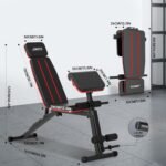 JOROTO Adjustable Weight Bench Foldable Workout Bench with Leg Extension and Preacher Curl Incline Decline Exercise Bench Press 772LBS Load Strength Training Benches for Home Gym Full Body Workout - Image 7