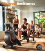 YOSUDA Magnetic/Water Rowing Machine for Home - Rower Machine Use with Bluetooth, App Supported, Rowing Machine for Taller Power Athletes, Comfortable Seat Cushion - Image 6
