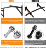 Pull Up Bar Wall Mounted, Heavy Duty 650 lbs Capacity Chin Up Bar, 48" Multi-Grip Strength Training Pull-up Bars, for Home Gym Garage/Backyard Total Body Workout, Ease Of Use Mounting - Image 3