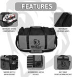 Duffel Gym Bag For Women with Shoe Compartment, Sports Bag with Zippered Pockets, Adjustable Straps Duffle Gym Bag For Men - Image 3