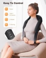 Neck and Shoulder Massager with Heat, Cordless Back and Neck Massager, FSA HSA Eligible, Upgraded Graphene Heating, 4D Shiatsu Deep Kneading Massage for Shoulder, Back, Lumbar, Leg, Gifts for Dad, Man - Image 3