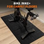 Exercise Bike Treadmill Mat 63x30,Compatible with Peloton, 1/4" Thick Indoor Bike Trainer Mat for Hardwood Floors, for Spin Stationary Bike, Equipment Stability Mat for Workout, Noise Shock Absorption - Image 4