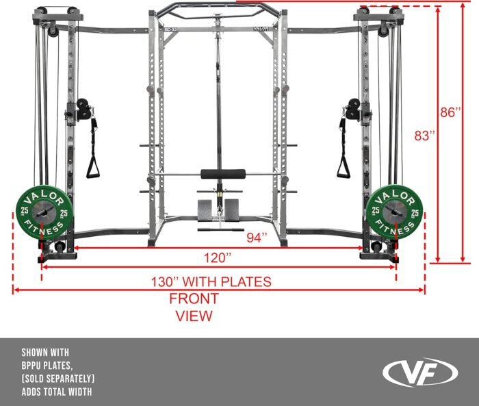 Valor Fitness BD-33 Heavy Duty Power Rack - Squat Rack Combo - Power Cage Bundle Options Available - Weightlifting Home Gym Equipment - Image 5