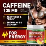 Built by Nature Pre Workout Powder with Beta Alanine, Creatine Monohydrate, BCAA, L Citrulline, L Arginine and Caffeine - Strawberry Lemonade Flavor - 25 Servings - Image 5