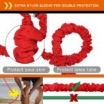 Coolrunner 14 PCS Resistance Bands Set, Exercise Tubes, 20lbs to 40lbs Workout Bands with Handles Protective Nylon Sleeves Door Anchor Ankle Strap, Elastic Exercise Bands for Men Women - up to 150lbs - Image 4