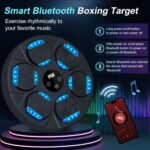 Music Boxing Machine for Adults & Kids with Gloves - Wall-Mounted Bluetooth Trainer, 9 Modes & LED Display, Large-Size Smart Boxing Equipment for Home Gym & Family Fitness Gifts - Image 4