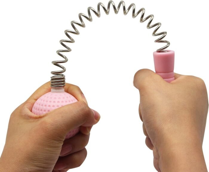 SinLoon Massager Ball Hammer(2-Pack) Hammer Stick Manual Beat Golf Ball Massager Back Shoulder Massage Full Body Reduce Fatigue Pain(Pink) - Image 6