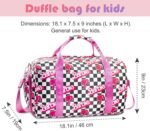 Duffle Bag for Girls Travel Duffle Carry On Tote Weekender Bag Large Capacity Overnight Bag With Shoe Compartment Gym Tote with Dry and Wet Separation - Image 3