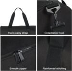 Small Gym Bag Duffel Bag for Women Men Fitness Sports Bag Workout Adjustable Detachable Shoulder Strap Lightweight Carry on Travel Duffle Bag (Black, 15" / Mini / 12L) - Image 6