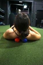 Lacrosse Massage Balls for Trigger Point Therapy, Muscle Knots, Yoga, Myofascial Release - Contains Pair of 2 Balls and Mesh Carrying Bag (Red and Blue) - Image 7