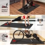 Bike Trainer Mat Compatible with Peloton Bike, for Treadmill & Row, THK 6mm, Under Mat Protect Hardwood Floor Carpet, Trainer Accessory for Indoor Stationary Exercise Bicycle - Image 7