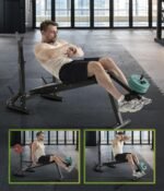 600LBS Incline Weight Bench Set with Rack, 4-in-1 Adjustable Workout Bench with Leg Extention for Bench press,Curl and Ab Workouts, Best for teenage boys, Women, Beginners and Small Individuals - Image 4