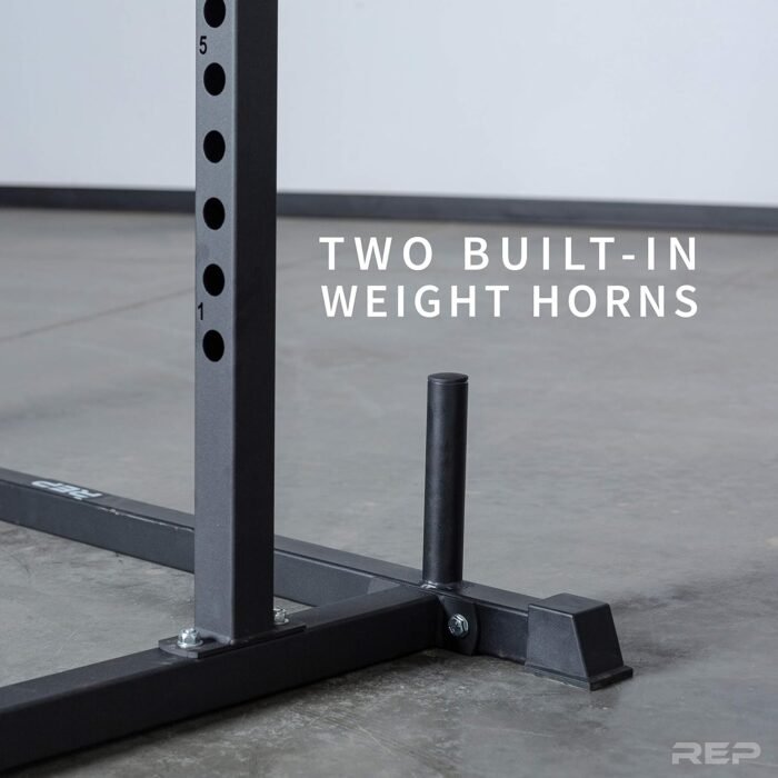 REP Fitness Short Power Rack – PR-1050 – 72 inches with Optional Dip Attachment, Flat Bench, Adjustable Bench - Image 9