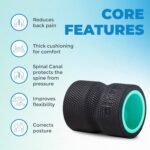 Chirp Wheel Foam Roller - Targeted Back & Neck Pain Relief, Muscle Massage, Trigger Point Therapy, High-Density Foam Tool for Physical Therapy, Stretching & Exercise, 500lbs Capacity, 4 Inch Mint - Image 9