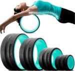 Back Roller Wheel Set of 4 with 2 Yoga Blocks – Foam Back Stretcher for Pain Relief, Spine Cradle Deep Tissue Massage Roller for Stretching & Physical Therapy - Image 2