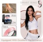 Health Smart Ring for Men Women, Fitness Tracker with Heart Rate/Blood Pressure/Blood Oxygen Monitor,Sleep Tracker,Pedometer, IP68 Waterproof Ring for iPhone&Android, No Subscription (Pink, Size8) - Image 8