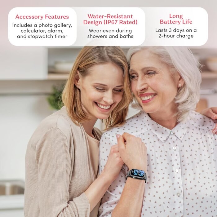 Cellular Medical Alert Smart Watch with Emergency Button for Elderly, 24/7 Monitoring, Fall Detection for Seniors, Water-Resistant Watch with 2-Way Communication, GPS Tracking, Heart Rate Monitor - Image 7