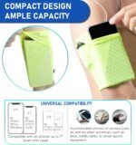 HiRui Universal Sports Armband Cell Phone Armband Sleeves Running Armband for Exercise Workout, Compatible with iPhone 16/16Plus/Pro/15/15Plus/14/13 Samsung Galaxy All Phones (Medium, Bright Yellow) - Image 6