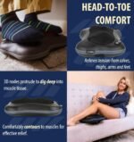 Zyllion Shiatsu Back and Neck Massager with Heat (FSA HSA Eligible) Cordless Rechargeable 3D Kneading 2-Speed Electric Deep Tissue Massage Pillow for Muscle Pain Relief on Shoulder, Leg, Foot ZMA-34RB - Image 9
