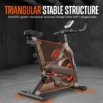 SQUATZ Cardio Cycling Exercise Bike - Indoor Workout Stationary Bike with 8 Resistance Levels, Comfortable Seat Cushion, 30 lbs Flywheel, 4-Way Adjustable Seat & Handlebar, Gym Bike for Home Workouts - Image 7