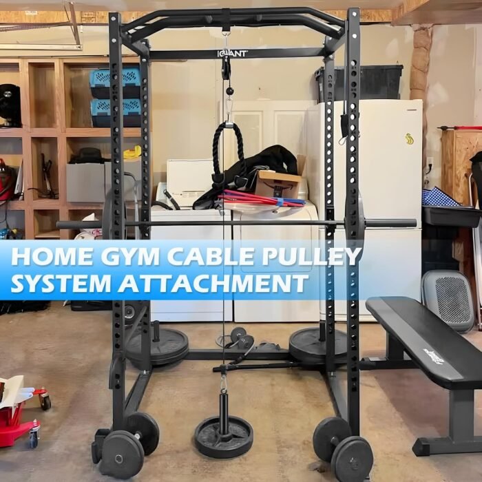 Fitness Cable Pulley System, Gym LAT and Lift Pulldown Machine Attachments, LAT Pull Down Bar Home Workouts Equipments for Biceps Triceps Shoulder Arm Curl Forearm Muscle Strength Exercise - Image 5