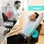 Back Roller Wheel Set of 4 with 2 Yoga Blocks – Foam Back Stretcher for Pain Relief, Spine Cradle Deep Tissue Massage Roller for Stretching & Physical Therapy - Image 5