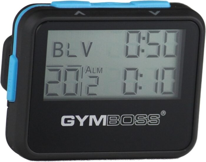 Gymboss Interval Timer and Stopwatch - Black/Blue SOFTCOAT - Image 2