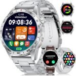 Smart Watches for Men Women, 1.43" Bluetooth Call Sports Smart Watch, Waterproof Fitness Tracker with 110+ Sports Modes/Heart Rate/Sleep Monitor, Fitness Smart Watch for Android & iPhone(3 Straps) - Image 2