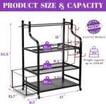 Mythinglogic Yoga Mat Storage Racks,Home Gym Storage Rack for Dumbbells Kettlebells Foam Roller, Yoga Strap and Resistance Bands, Workout Equipment Storage Organizer With Hooks and Wheels - Image 5