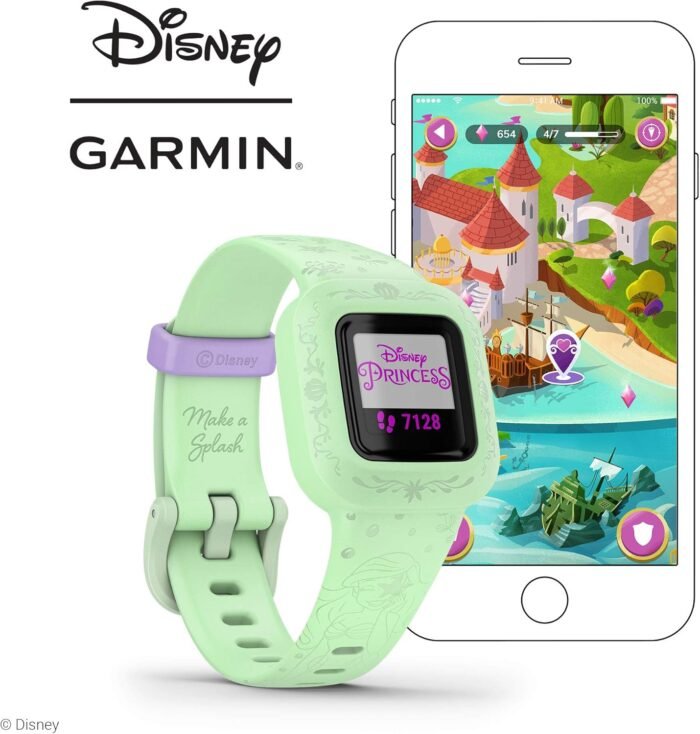 Garmin vivofit jr. 3, Fitness Tracker for Kids, Swim-Friendly, Up To 1-year Battery Life, Disney The Little Mermaid - Image 3