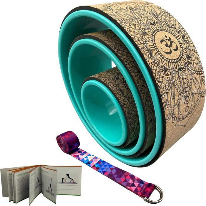 Aozora Yoga Wheel 13" with Most Detailed Book Step by Step Guide on How to Do 30+ Poses,! Perfect for Stretching and Improving Backbends - Image 2