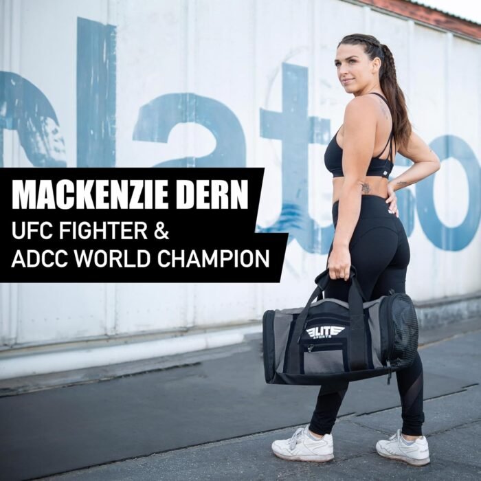 Elite Sports Boxing Gym Duffle Bag for MMA, BJJ, Jiu Jitsu gear,Duffel Athletic Gym Boxing Bag - Image 7