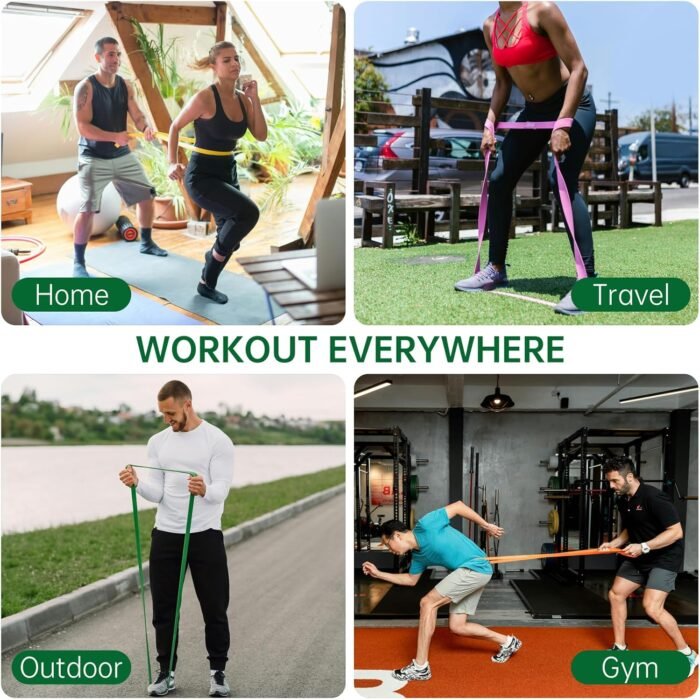 Resistance Bands Set,Workout Bands,Exercise Bands,Elastic Bands for Exercise,Stretch Bands for Physical Therapy,Strength Bands,Pull Up Assistance Bands, Heavy Duty Resistance Bands - Image 7
