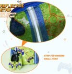 WAWSAM Kids Gym Drawstring Backpack String Bag, Game Sports Gym Bag for Kids Boys Waterproof Swimming Beach String Cinch Backpack with Two Water Bottle Pocket - Image 4