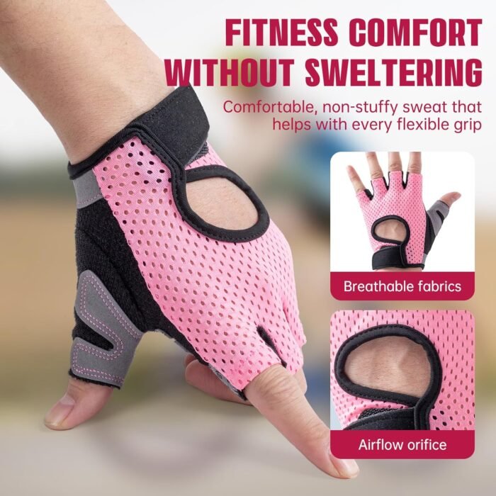 YEHIEL Gym Gloves: Full Palm Protection, Workout Gloves for Gym, Cycling, Exercise, Breathable - Image 6