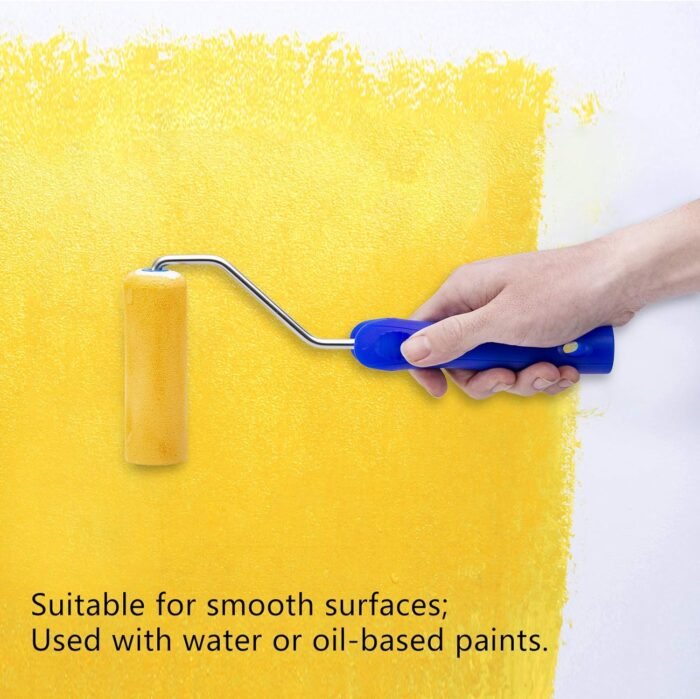 Mister Rui Foam Paint Roller, Sponge Paint Roller Sleeve, High Density Foam, for Furniture Painting and Decorating, 4 Inch Head-Rounded Design (110mm), Pack of 10 - Image 9