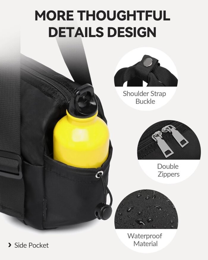 Small Gym Bag for Women Mini Duffle Bag with Wet Compartment, Lightweight Waterproof Cute Tote for Girls Workout Sport Travel, Black - Image 6
