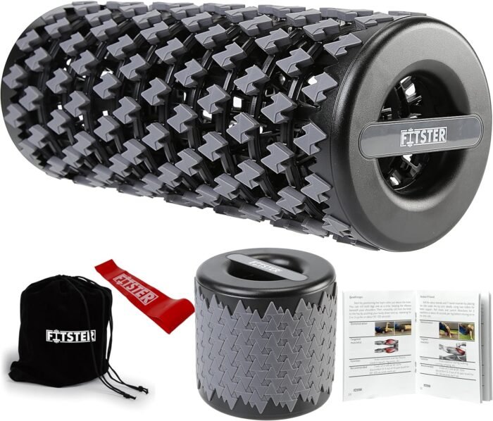 Collapsible Foam Roller for Exercise and Recovery (13 Inches), Easily Portable at 5.5 inches (Gray) - Image 2