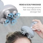 COMFIER Electric Scalp Massager Hair Growth,Handheld Head Massager for Headaches,84 Massage Nodes,Hair Massager,Deep Kneading and Stress Relief,Head Scratcher,Ideal Gifts for Mom,Dad,Women,Men - Image 3
