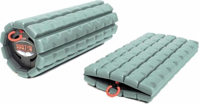Morph Foam Roller (Bravo-Sage): Collapsible Travel Foam Roller for Back Pain Relief, Workout Muscle Recovery, Back Massager, Deep Tissue Leg Massage, Back Cracker, Stretcher; Small, Portable - Image 2