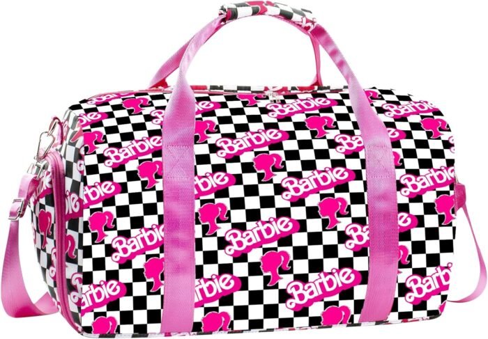 Duffle Bag for Girls Travel Duffle Carry On Tote Weekender Bag Large Capacity Overnight Bag With Shoe Compartment Gym Tote with Dry and Wet Separation - Image 2