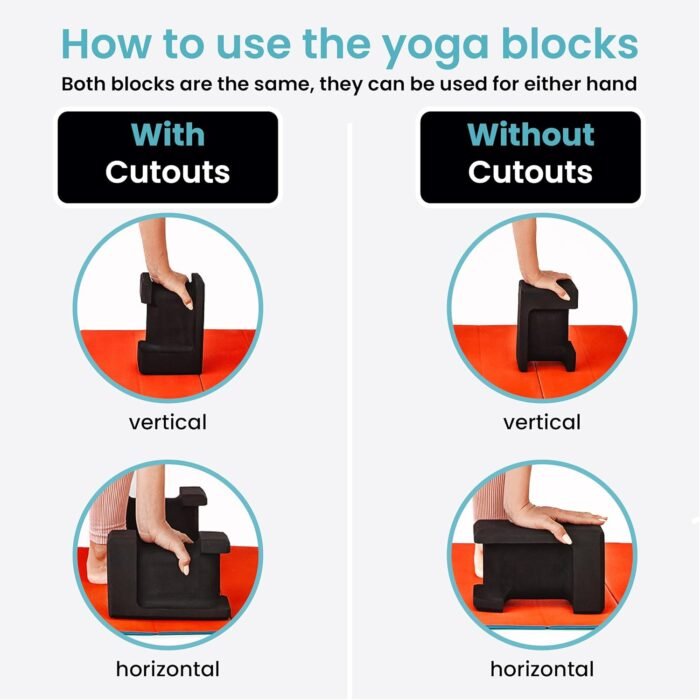 Ergo Yoga Blocks, Relieve Wrist Pain, Improve Comfort and Grip, Contoured Design, Pilates Exercise Balance & Stretching - Image 7