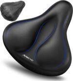 Bike Seat Cushion Wide for Women – Gel Padded Bicycle Seat Cushion, Comfort and Soft Memory Foam Bike Saddle Cover for Peloton, Stationary, Exercise, Mountain Bikes - Image 2